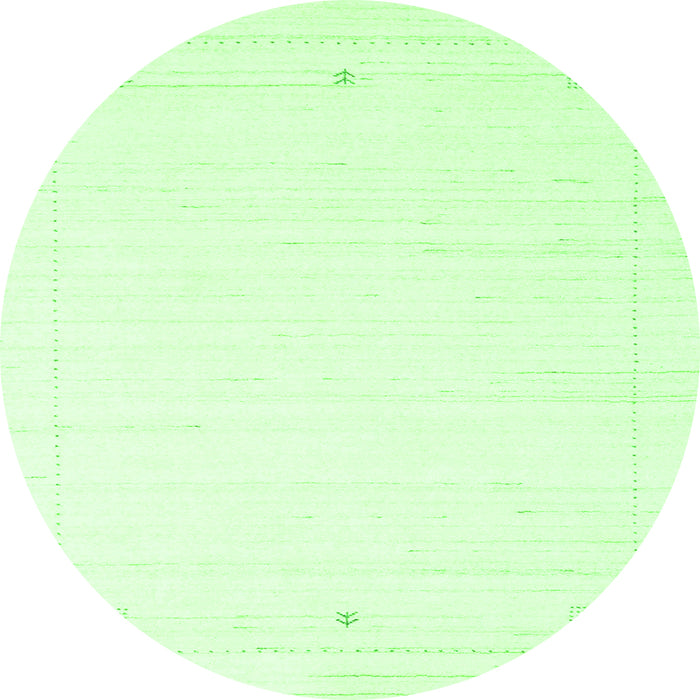 Machine Washable Solid Green Modern Area Rugs, wshcon2474grn