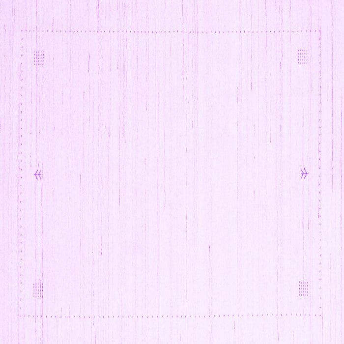 Square Machine Washable Solid Purple Modern Area Rugs, wshcon2474pur