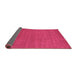 Sideview of Abstract Purple Contemporary Rug, con2475pur