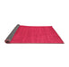 Sideview of Abstract Pink Contemporary Rug, con2475pnk