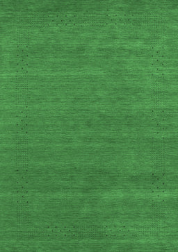Abstract Emerald Green Contemporary Rug, con2475emgrn