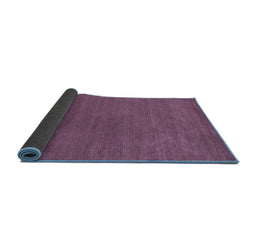 Sideview of Abstract Blue Contemporary Rug, con2475blu