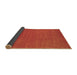 Sideview of Abstract Brown Contemporary Rug, con2475brn