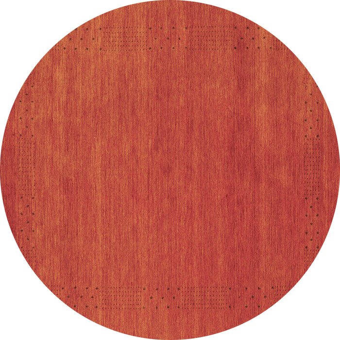 Round Machine Washable Abstract Brown Contemporary Rug, wshcon2475brn