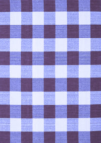 Checkered Blue Modern Rug, con2476blu