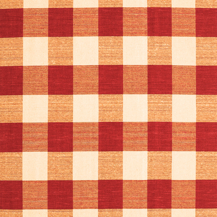 Serging Thickness of Machine Washable Checkered Orange Modern Area Rugs, wshcon2476org