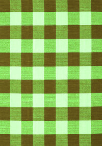 Checkered Green Modern Rug, con2476grn