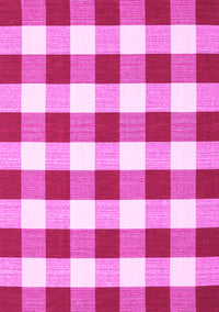 Checkered Pink Modern Rug, con2476pnk