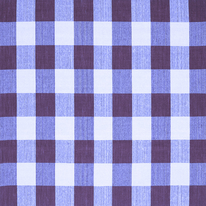Square Checkered Blue Modern Rug, con2476blu