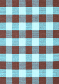 Checkered Light Blue Modern Rug, con2476lblu