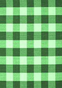 Checkered Emerald Green Modern Rug, con2476emgrn