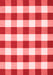 Checkered Red Modern Area Rugs