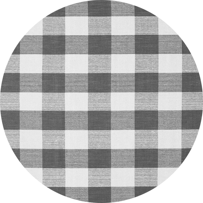 Machine Washable Checkered Gray Modern Rug, wshcon2476gry