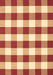 Machine Washable Checkered Brown Modern Rug, wshcon2476brn