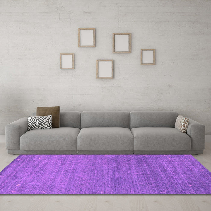 Machine Washable Abstract Pink Contemporary Rug in a Living Room, wshcon2477pnk