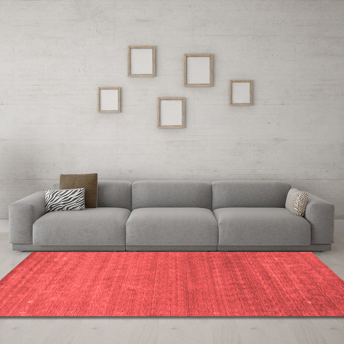 Contemporary Red Washable Rugs