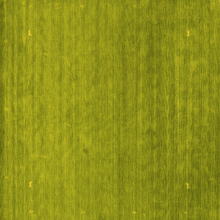 Square Machine Washable Abstract Yellow Contemporary Rug, wshcon2477yw