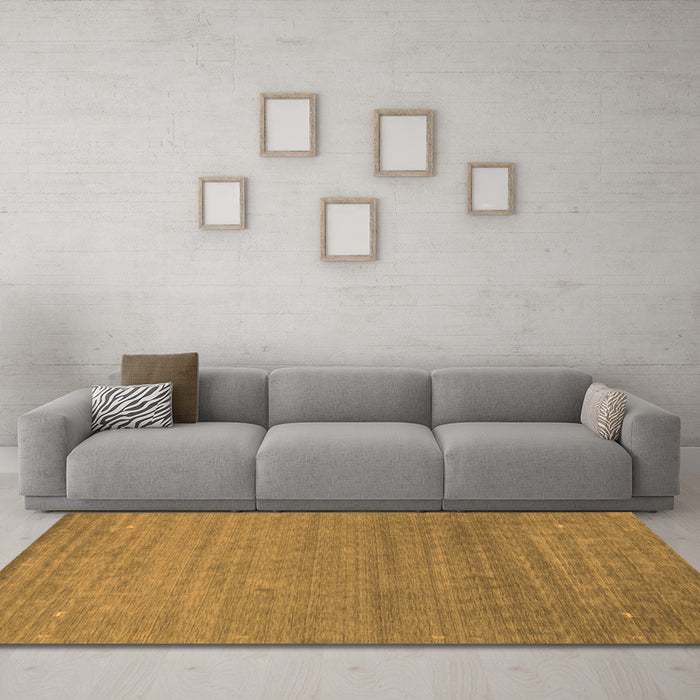 Machine Washable Abstract Orange Contemporary Area Rugs in a Living Room, wshcon2477org