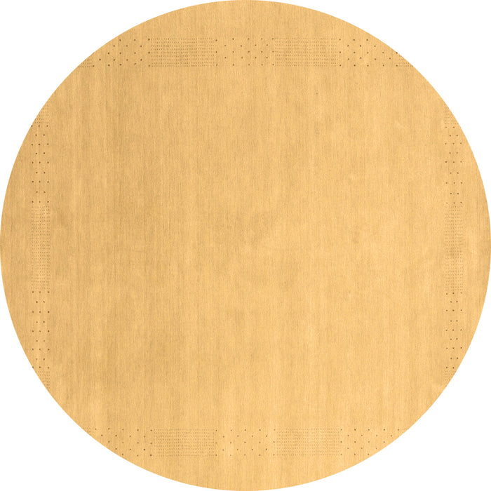 Round Solid Brown Modern Rug, con2478brn