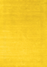 Solid Yellow Modern Rug, con2478yw