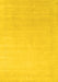 Machine Washable Solid Yellow Modern Rug, wshcon2478yw