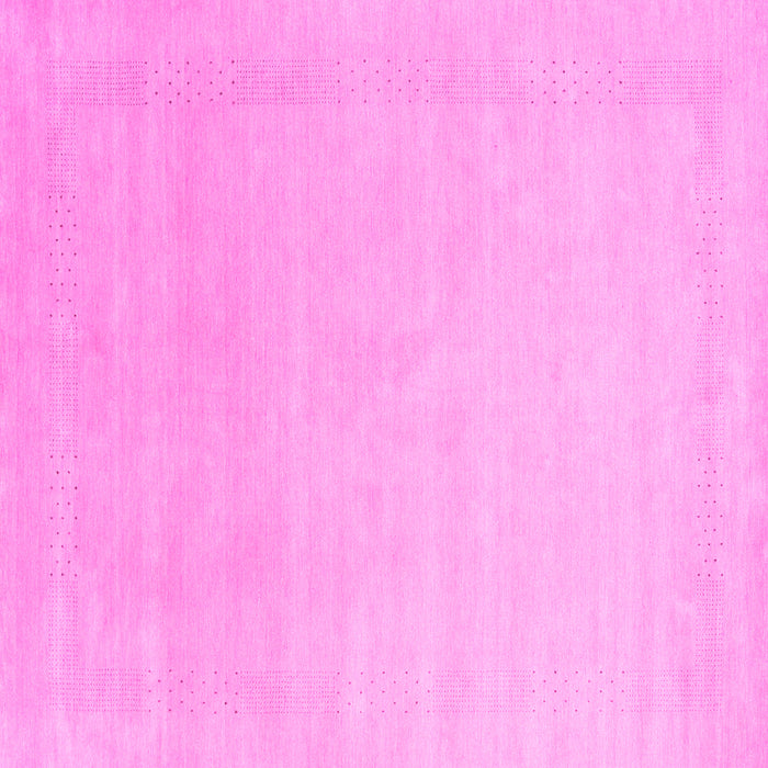 Square Solid Pink Modern Rug, con2478pnk