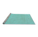 Sideview of Machine Washable Solid Light Blue Modern Rug, wshcon2478lblu