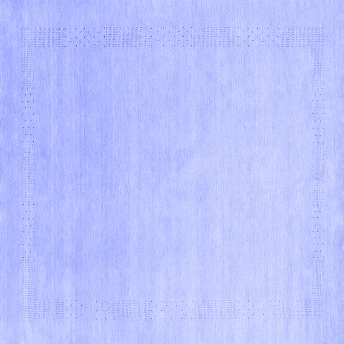 Square Solid Blue Modern Rug, con2478blu