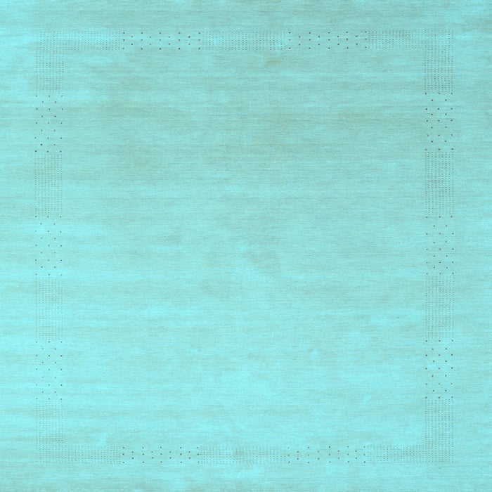 Square Machine Washable Solid Light Blue Modern Rug, wshcon2478lblu