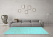 Machine Washable Solid Light Blue Modern Rug in a Living Room, wshcon2478lblu