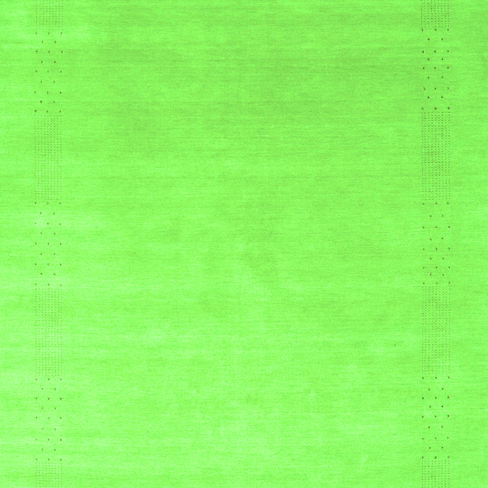 Serging Thickness of Machine Washable Solid Green Modern Area Rugs, wshcon2478grn