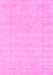 Machine Washable Solid Pink Modern Rug, wshcon2479pnk