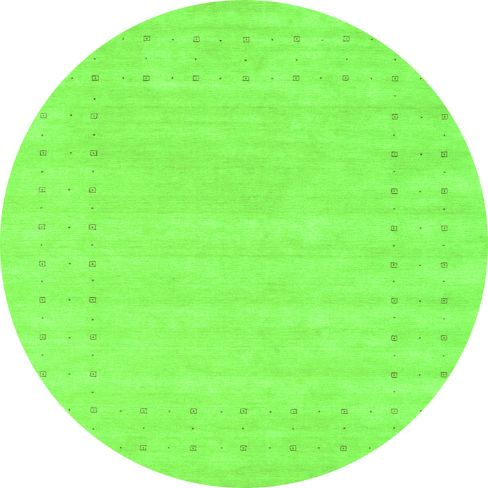 Square Solid Green Modern Rug, con2479grn