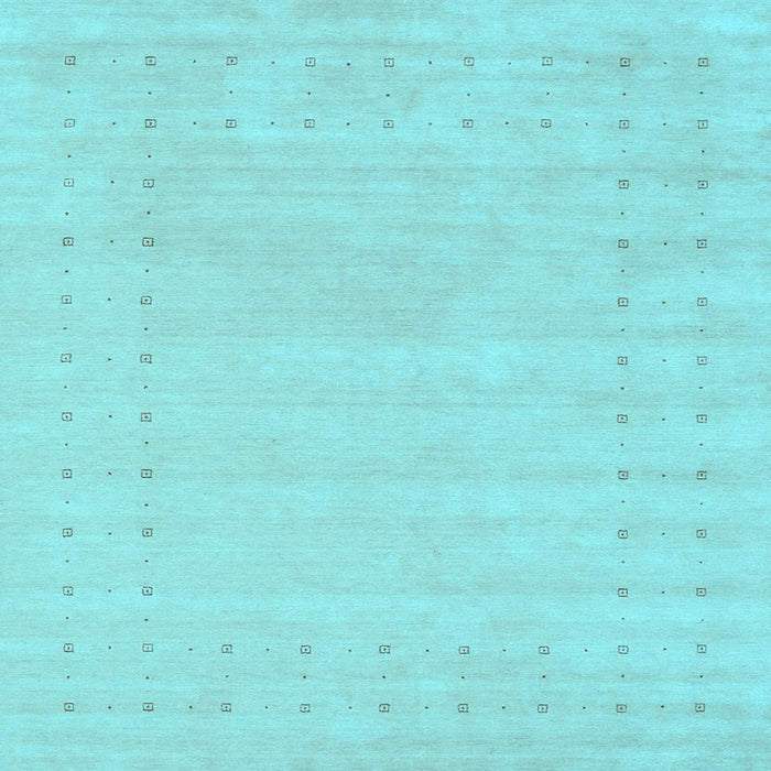 Square Machine Washable Solid Light Blue Modern Rug, wshcon2479lblu