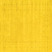 Square Machine Washable Solid Yellow Modern Rug, wshcon2479yw