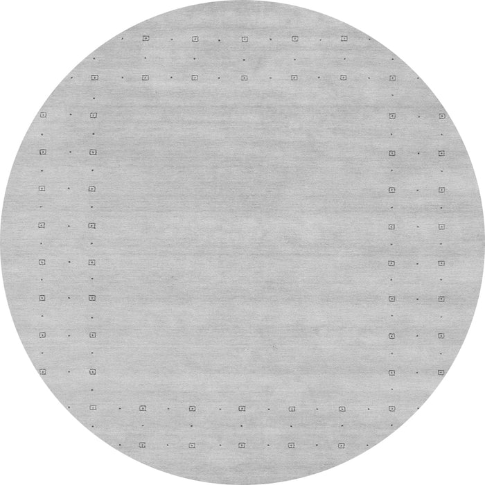 Square Solid Gray Modern Rug, con2479gry