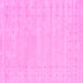 Square Machine Washable Solid Pink Modern Rug, wshcon2479pnk