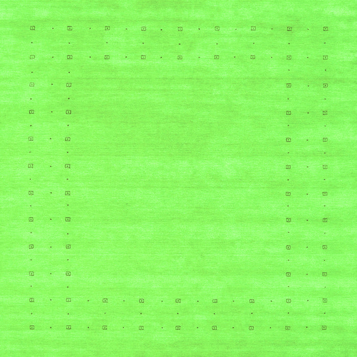Serging Thickness of Solid Green Modern Rug, con2479grn