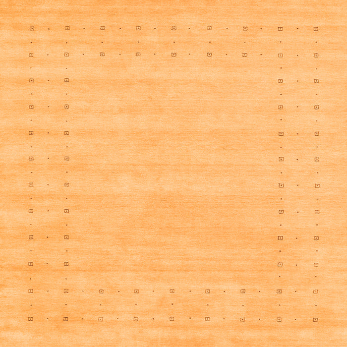 Serging Thickness of Solid Orange Modern Rug, con2479org