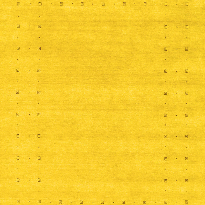 Machine Washable Solid Yellow Modern Rug, wshcon2479yw