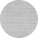 Machine Washable Solid Gray Modern Rug, wshcon2479gry