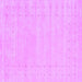 Square Machine Washable Solid Purple Modern Area Rugs, wshcon2479pur