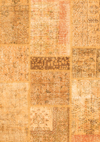 Patchwork Orange Transitional Rug, con247org