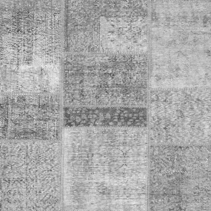 Serging Thickness of Patchwork Gray Transitional Rug, con247gry