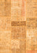 Serging Thickness of Machine Washable Patchwork Orange Transitional Area Rugs, wshcon247org