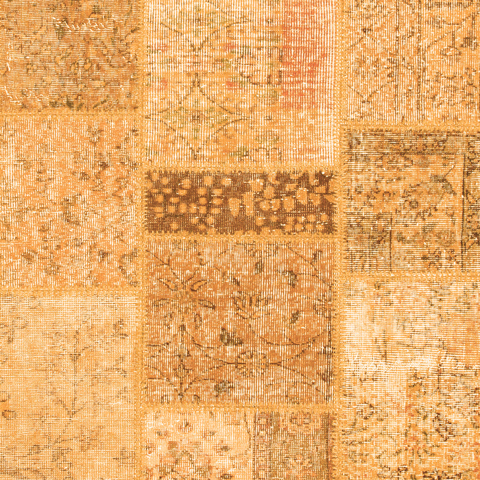 Serging Thickness of Machine Washable Patchwork Orange Transitional Area Rugs, wshcon247org