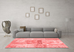 Transitional Red Washable Rugs