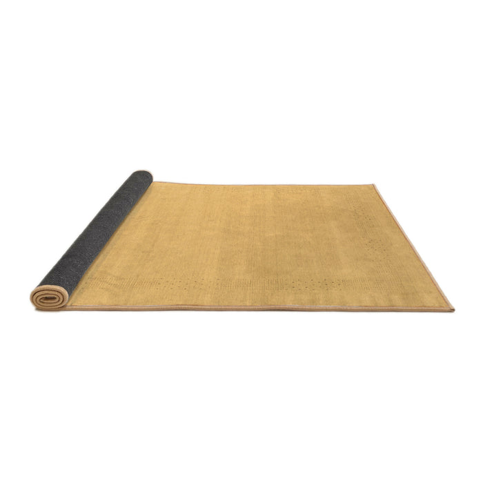Sideview of Solid Brown Modern Rug, con2480brn