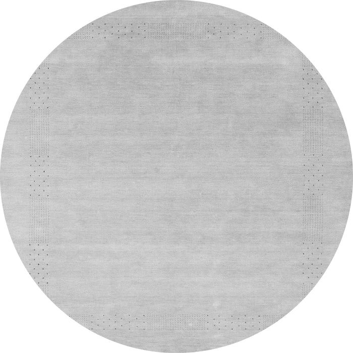 Machine Washable Solid Gray Modern Rug, wshcon2480gry