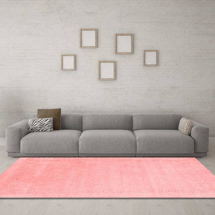 Modern Red Washable Rugs